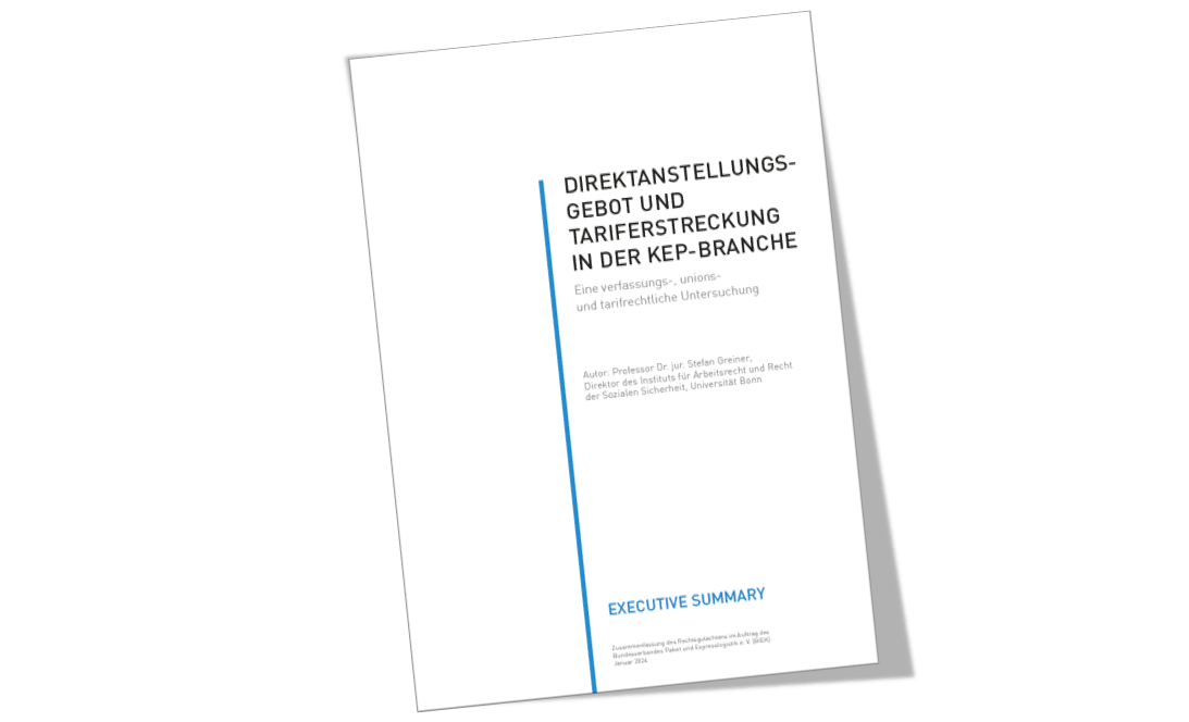 Executive Summary Gutachten Direktanstellungsgebot und Tariferstreckung